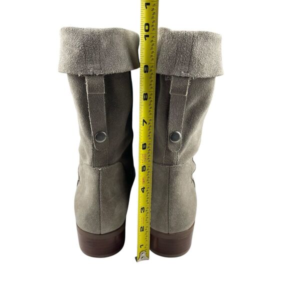 Sole Society Women's Calanth Boots Size 8.5M Suede Leather Folded Cuff Booties - Picture 10 of 12